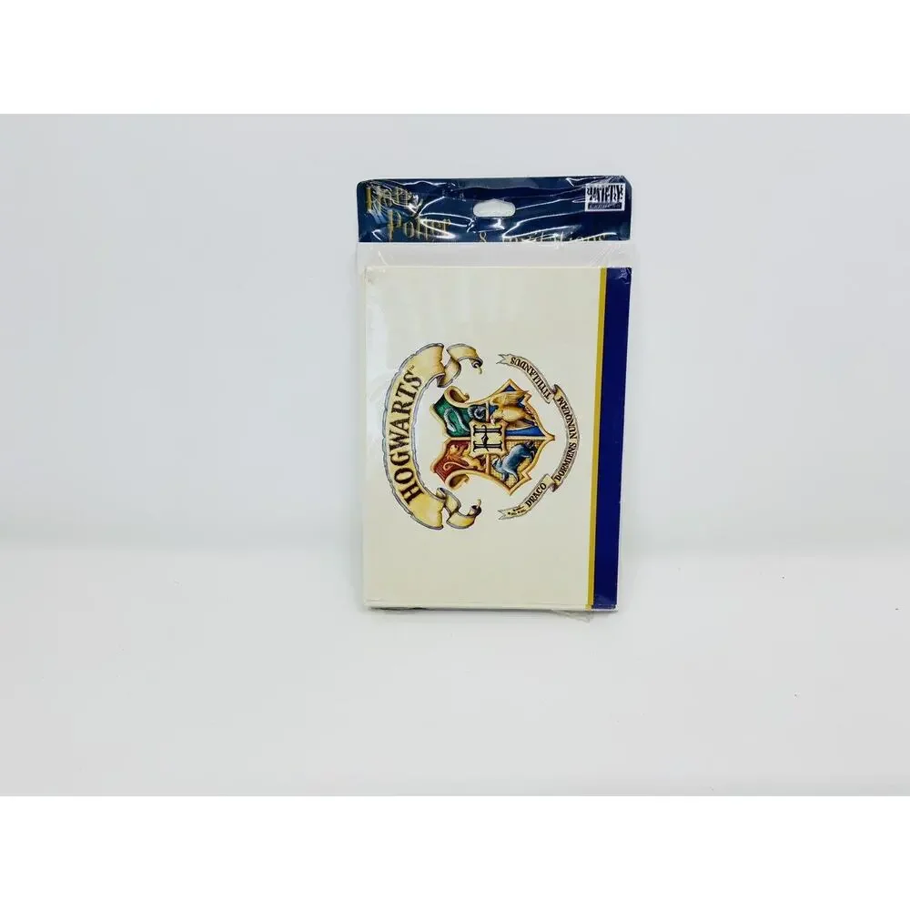 Vintage Harry Potter Invitations & Envelopes 8 Count Hogwarts Banne 2000